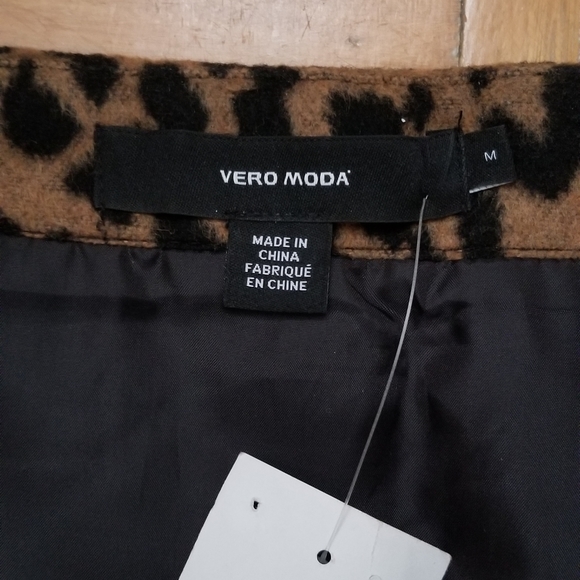 mini skirt with 2 pockets and zipper animal print - Picture 4 of 6